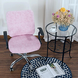 Housses de chaise d'ordinateur de bureau souple extensible extensible rose