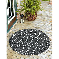 Hadorn Tapis d'Extérieur - 125x125 - Gris foncé - Tulum