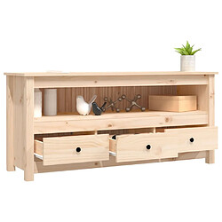 Acheter vidaXL Meuble TV 114x35x52 cm Bois de pin massif