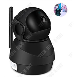 Tech Discount HD 1080P noir petit bonhomme de neige caméra réseau wifi sans fil téléphone portable caméra de surveillance à domicile à distance