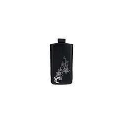 Etui cuir pocket Valenta Lily Noir taille 01