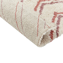 Acheter Beliani Tapis en coton beige et rose 80 x 150 cm KASTAMONU