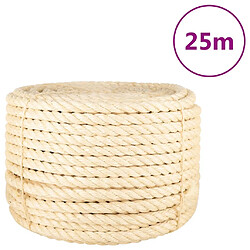 vidaXL Corde 100 % sisal 20 mm 25 m