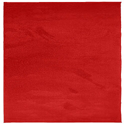 vidaXL Tapis OVIEDO à poils courts rouge 120x120 cm