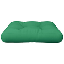 Avis vidaXL Coussin de palette vert 50x50x12 cm tissu