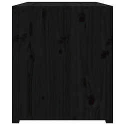 Acheter vidaXL Armoire de cuisine d'extérieur noir 106x55x64cm bois pin massif