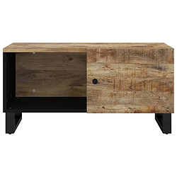 Avis vidaXL Table basse 80x50x40 cm Bois de manguier solide et d'ingénierie