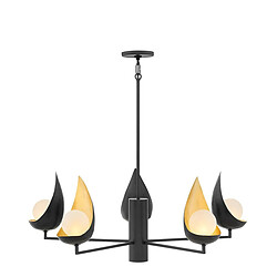 Elstead Lighting Chandelier Ren 5x3,5W G9 + 1x7W GU10 LED Noir Or