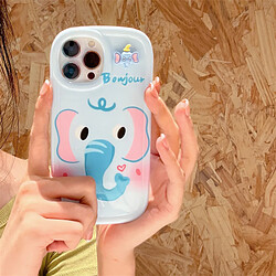 GUPBOO Étui pour iPhone11ProMax Coque pour téléphone portable niche éléphant graffiti mignon pour femme