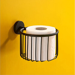 Universal Panier en papier noir Accessoires de salle de bains Porte-papier toilette Porte-toilette Porte-toilette Noir