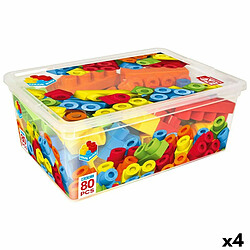 Set de construction Color Block Basic 80 Pièces (4 Unités)