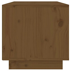 Avis vidaXL Meuble TV Marron miel 60x35x35 cm Bois de pin massif