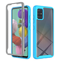 Coque en TPU antichoc, hybride bleu clair pour votre Samsung Galaxy A51 4G SM-A515