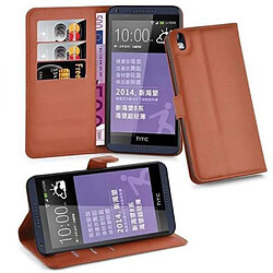 Cadorabo Coque HTC Desire 816 Etui en Brun