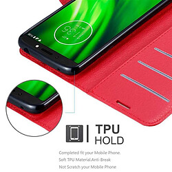 Cadorabo Coque Motorola MOTO E5 / G6 PLAY Etui en Rouge pas cher