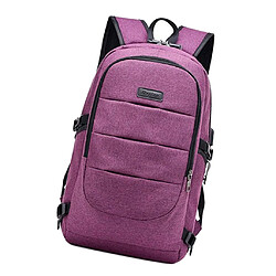 Avis Sac à Dos De Chargement USB Anti-vol Pour Ordinateur Portable Pour Ordinateur Portable Sac D'école De Voyage Violet