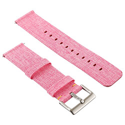 Wewoo Bracelet pour montre connectée Dragonne en toile mode simple Fitbit Versa / 2 rose