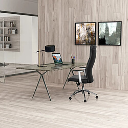 Siège de bureau / Fauteuil de direction MONZA 20, cuir noir hjh OFFICE pas cher