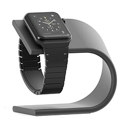 Wewoo Support Holder noir pour Apple Watch 38mm / 42mm en forme de U en aluminium de chargeur