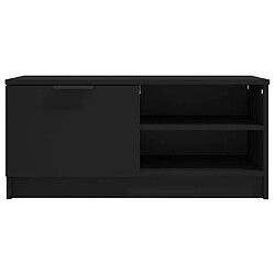 Acheter vidaXL Meuble TV Noir 80x35x36,5 cm Bois d'ingénierie