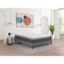 Vente-Unique Matelas 140 x 200 cm ressorts ensachés 7 zones et mémoire de forme ép.30cm - ASGARD de YSMÉE