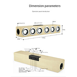 Avis Universal Haut-parleurs en bois, haut-parleurs Bluetooth, système de cinéma maison, haut-parleurs subwoofers, voies interdites.