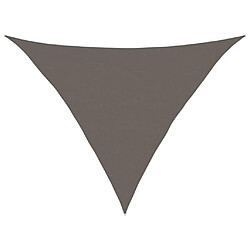 vidaXL Voile d'ombrage 160 g/m² Anthracite 5x5x6 m PEHD