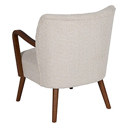 Acheter BigBuy Home Fauteuil Beige Naturel Polyester Bois d'hévéa Éponge 56 x 56 x 78 cm