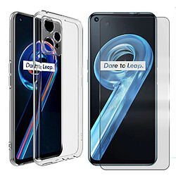 Film verre trempé pour Realme 9 Pro 5G 6,6" RMX3471, RMX3472 + Coque de protection souple -Visiodirect-