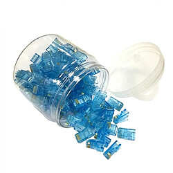 Wewoo Bleu 100 PCS Anpwoo Amp01 RJ45 Connecteur Fiche Modulaire