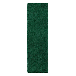 RUGSX Tapis, le tapis de couloir SOFFI shaggy 5cm bouteille verte - pour la cuisine, l'antichambre, le couloir 60x250 cm