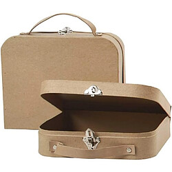 Valises, dim. 22,5x18x6,5 cm, 2 assorti pas cher