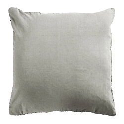 Thedecofactory SKIN - Coussin en cuir tressé beige naturel 45x45 pas cher