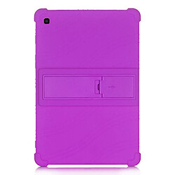 Coque en silicone Souple avec béquille violet pour votre Samsung Galaxy Tab S5e SM-T720