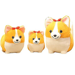 Universal Oeil rond et langue S 38 * 28 cm Peluche mignonne pour chien Corgi remplie d'oreiller de dessin animé d'animaux souples AZ10232