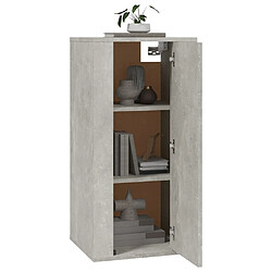 Avis Maison Chic Meuble TV scandinave mural Banc TV suspendu pour salon - Gris béton 40x34,5x80 cm -MN74153