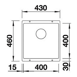 Avis Evier à encastrer 50cm silgranit anthracite - 523422 - BLANCO