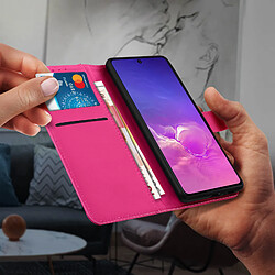 Avizar Étui Samsung Galaxy S10 Lite Élégant Compartiment Carte Support Vidéo rose pas cher