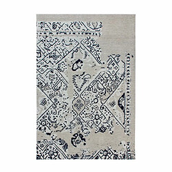 Paris Prix Tapis Imprimé Rétro River Gris & Noir 120 x 170 cm