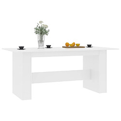 Avis Maison Chic Table de salle à manger,Table à dîner Blanc 180 x 90 x 76 cm Aggloméré -GKD67497