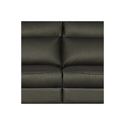 Acheter VENESETTI Canapé taille 2 places en 100% tout cuir épais de luxe italien, PERLA, anthracite