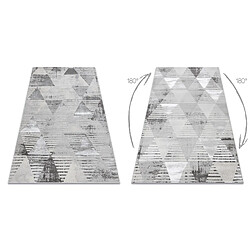 RUGSX Tapis LIRA E1627 Triangles géométrique, structuré, moderne, glamour - gris 120x170 cm