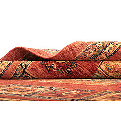 Vidal Tapis de laine 176x109 rouge Kashkuli