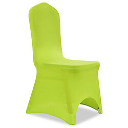 vidaXL Housse de chaise extensible 4 pcs vert