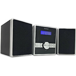 Lecteur CD Denver MCA-230MK2 compact et facile à utiliser Mini stéréo/micro hi-fi avec réveil radio-réveil, minuterie de sommeil