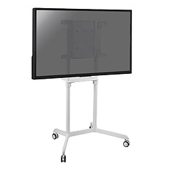 Kimex Chariot écran TV 37''-70'' compatible Samsung Flip® et Microsoft Surface Hub® 2s, Blanc