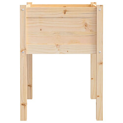 Acheter vidaXL Jardinières d'extérieur 2 pcs 50x50x70 cm bois de pin massif