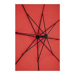 Helloshop26 Parasol déporté - Rouge - Rectangulaire - 250 x 250 cm - Inclinable 14_0007603 pas cher