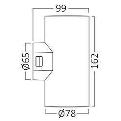 BRAYTRON Applique extérieure VEKTA-D2 noir 2x9W 3en1 IP65 pas cher