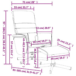 vidaXL Fauteuil inclinable de massage avec repose-pied gris similicuir pas cher